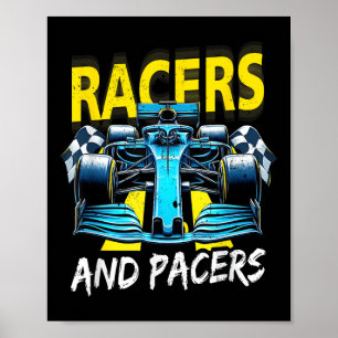 Póster Corredores y Aceleradores Coche de Carreras El Art