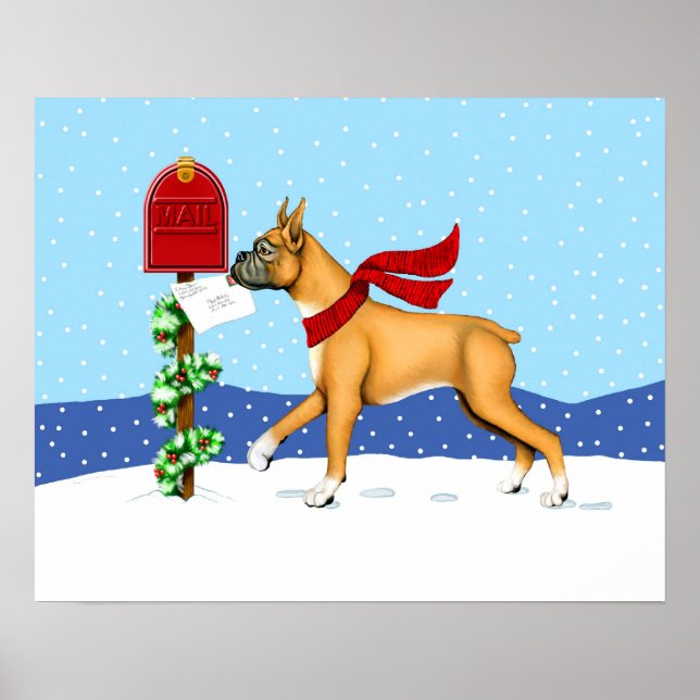 Póster Correo de Navidades Boxer (Frente)
