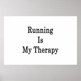 Póster Correr es mi terapia