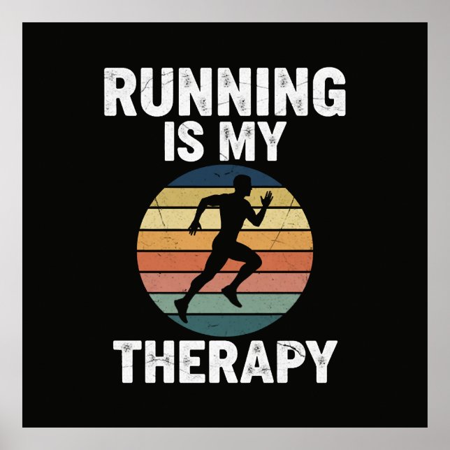 Póster Correr Es Mi Terapia (Frente)