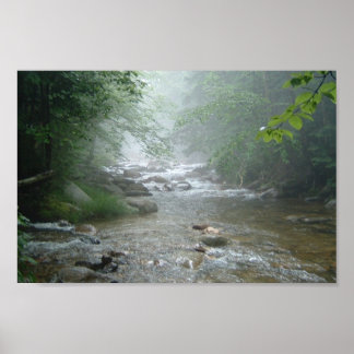 Póster corriente de niebla