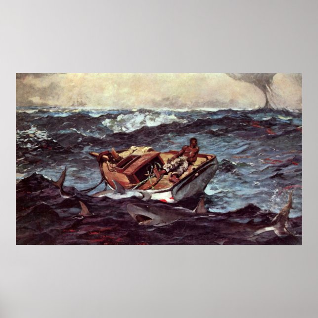 Póster Corriente del Golfo por Winslow Homer (Frente)