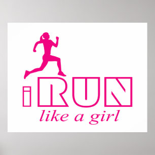 Póster Corro como un chica