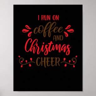Póster Corro en café y los Navidades animan
