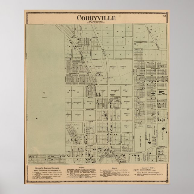 Póster Corryville, Ohio (Frente)
