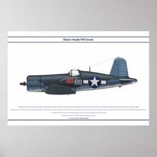 Póster Corsair USA VMF-214 2