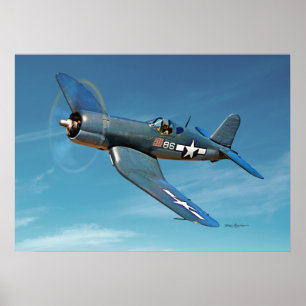 Póster Corsario de F4U