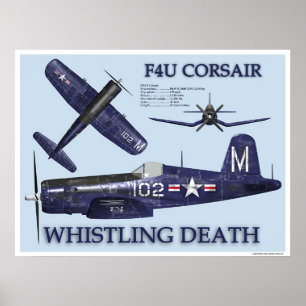 Póster Corsario de F4U