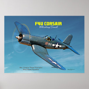 Póster Corsario de F4U