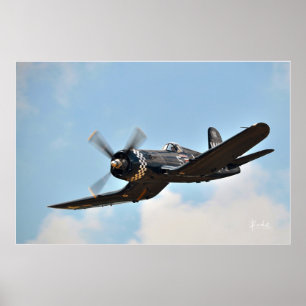 Póster Corsario GullWing de F4U