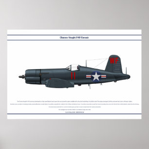 Póster Corsario los E.E.U.U. VMF-513