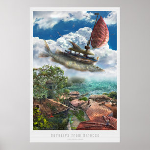 Póster Corsarios de Sirroco el   surrealista