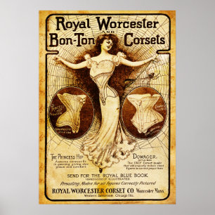 Póster Corsés reales de Worcester