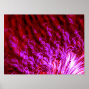 Póster Cortafuegos Rosa Caliente