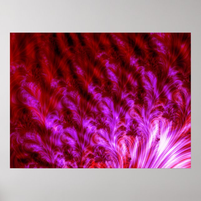 Póster Cortafuegos Rosa Caliente (Frente)