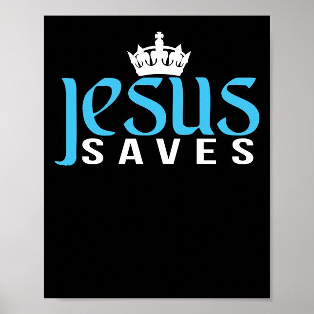 Póster Cortar Jesús Saves (Frente)