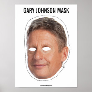 Póster Corte de la máscara Gary Johnson