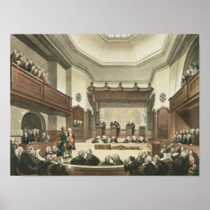 Póster Corte de las súplicas comunes, Westminster Hall