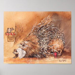 Póster corte de pelo inusual