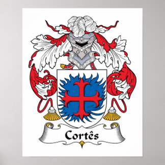 Póster Cortes Family Crest