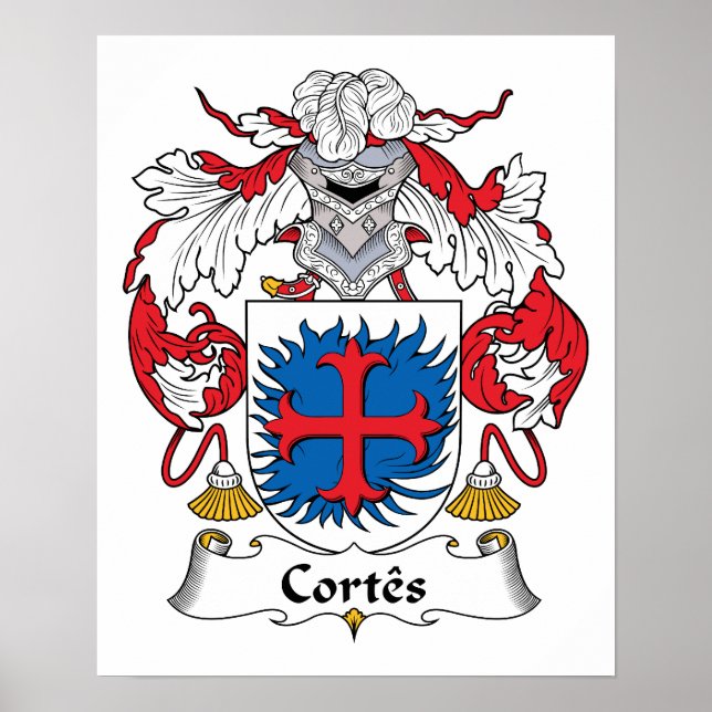 Póster Cortes Family Crest (Frente)