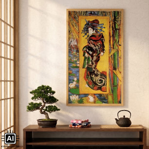 Póster Cortesana japonesa Oiran por Vincent van Gogh