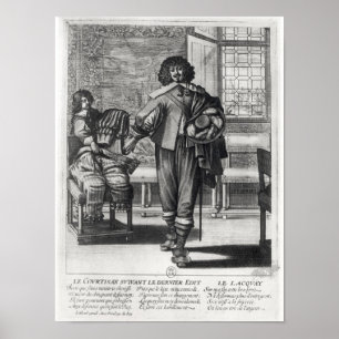 Póster Cortesano después del decreto real pasado