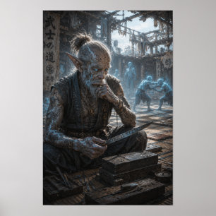 Póster Cortesía / Fabricante de cuchillas / Tatami de luc