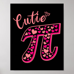 Póster Cortie Pie Funny Pi Day Symbol Cute Math Womod Tod