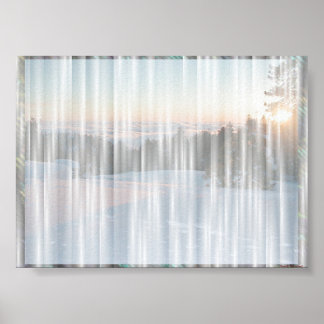 Póster Cortina blanca #1