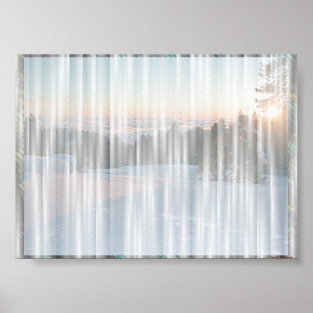 Póster Cortina blanca #1 (Frente)