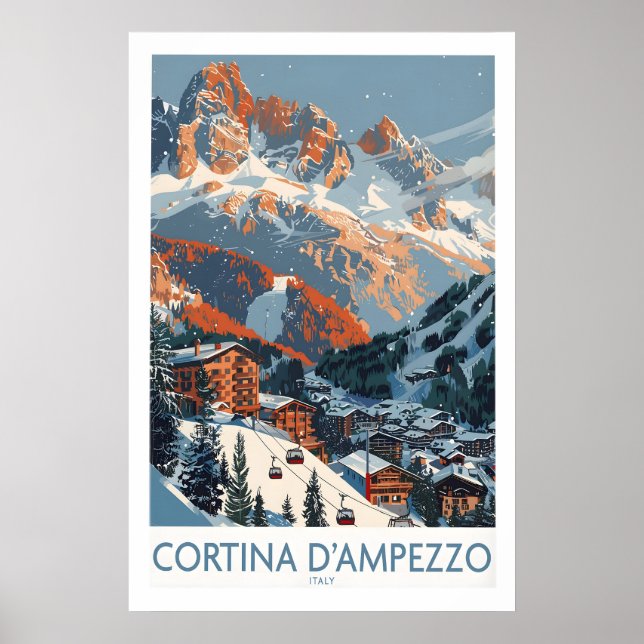 Póster Cortina dampezzo Print Italia 1 (Frente)