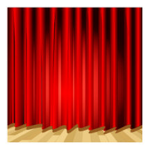 Cortina de escenario escolar/Telón de fondo para c