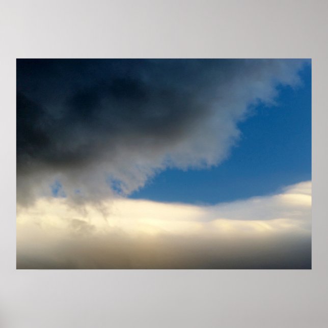 Póster cortina de nubes (Frente)