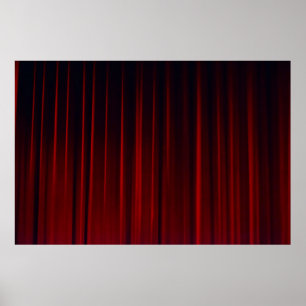 Póster Cortina roja