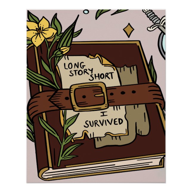 Póster corto de historia larga vivía (Anverso)