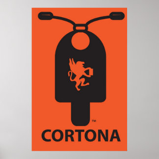 Póster Cortona Scooter Poster