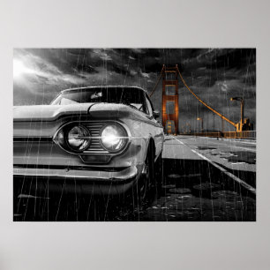 Póster Corvair Muertos Almas San Francisco