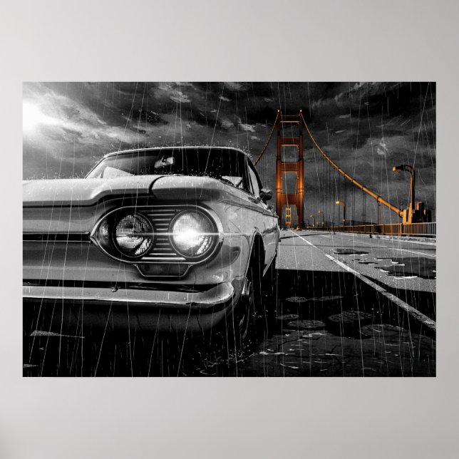 Póster Corvair Muertos Almas San Francisco (Frente)
