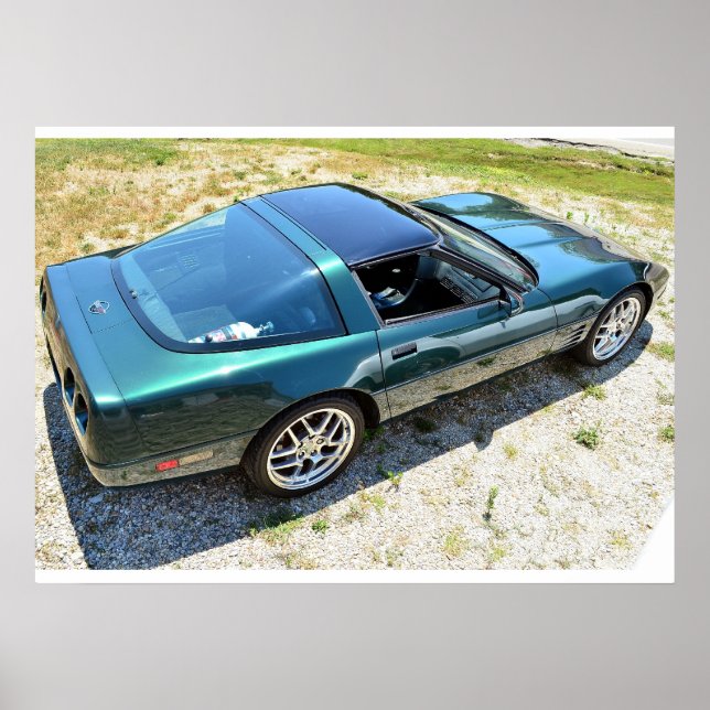 Póster Corvette C4 de 1992 (Frente)