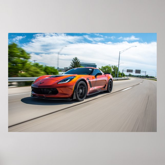 Póster Corvette C7 Z06 (Frente)