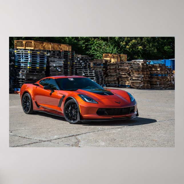 Póster Corvette C7 Z06 (Frente)