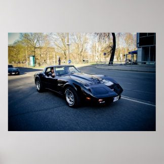 Póster Corvette Classic Sportscar 1979