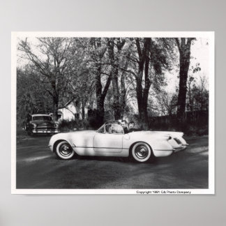 Póster Corvette de Chevrolet de 1953