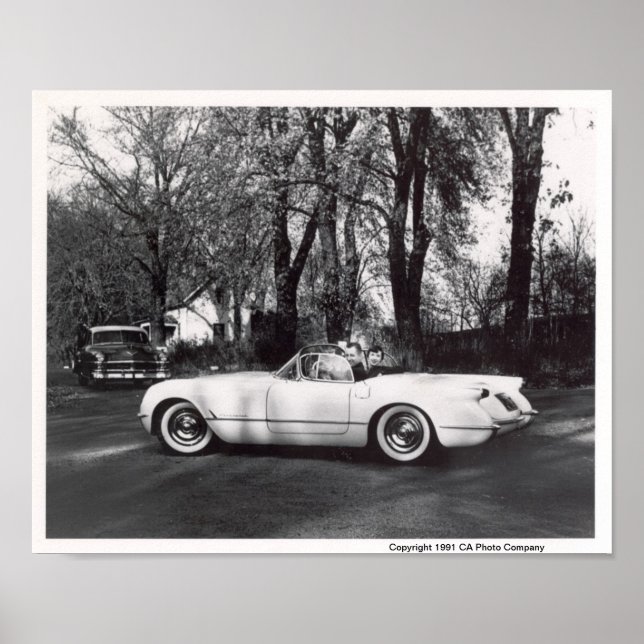 Póster Corvette de Chevrolet de 1953 (Frente)