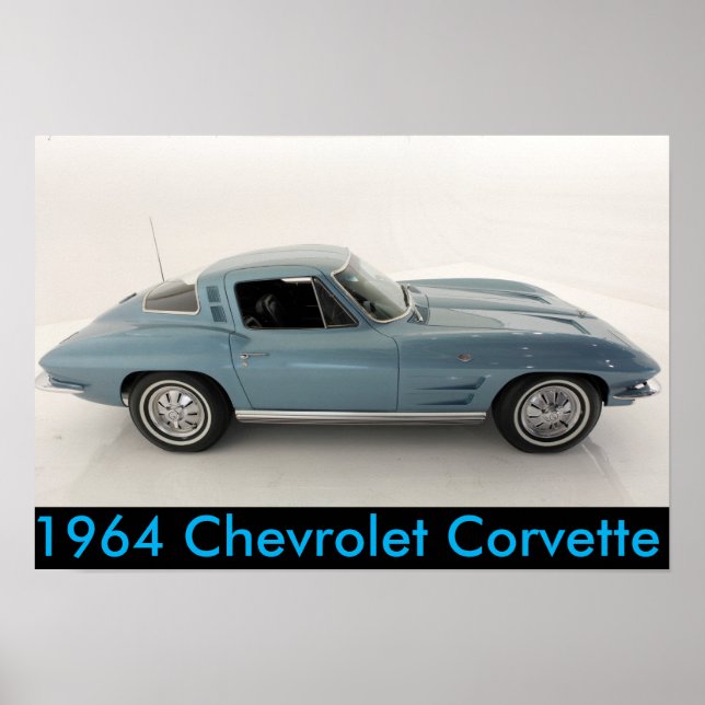 Póster Corvette de Chevrolet de 1964 (Frente)
