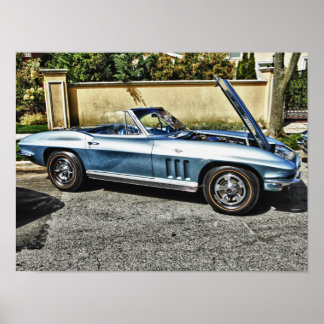 Póster Corvette de Chevrolet de 1966
