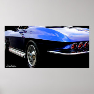 PÓSTER CORVETTE: EL COCHE DE DEPORTES DEL AMERICANO