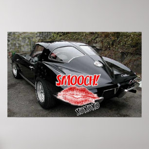 Póster Corvette el día de San Valentín