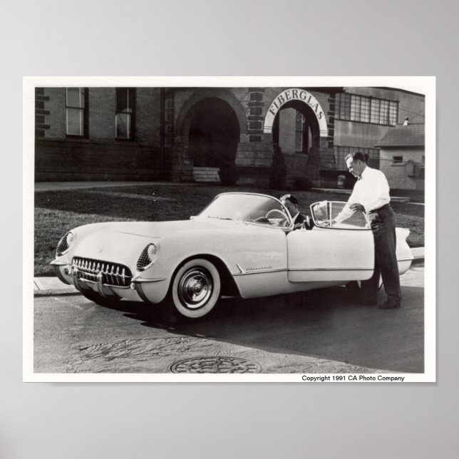 Póster Corvette en 1953 (Frente)